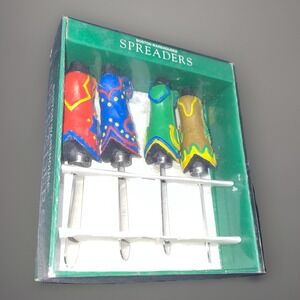 Vintage Boston Warehouse Cowboy Boot Knife Cheese Spreaders - Set of 4 1999